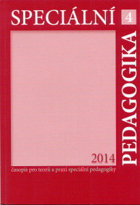 Časopis speciální pedagogika 2014